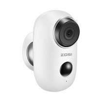 ZOSI Wireless Rechargeable Battery Powered Security Camera 100% Wire Free Home Surveillance IP Camera with PIR Motion Detection, Night Vision, Indoor/Outdoor, Two Way Audio for Baby/Pet Monitor