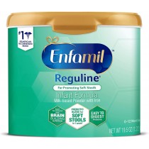 Enfamil Reguline Infant Formula - Designed for Soft, Comfortable Stools - Reusable Powder Tub, 19.5 oz