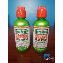 TheraBreath Fresh Breath Dentist Formulated Oral Rinse, Mild Mint, 16 Ounce (Pack of 2) 