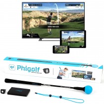 Phigolf Mobile and Home Smart Golf Game Simulator with Swing Stick - WGT Edition 