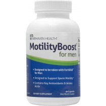 MotilityBoost for Men, Male Fertility Supplement – For Motile Strength - Prenatal For Him, Includes L-Carnitine, Vitamin B12, B6, Mucuna Pruriens, CoQ10 and Quercetin - 60 Capsules, 1 Month Supply 