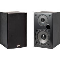 Polk Audio T15 100 Watt Home Theater Bookshelf Speakers (Pair) - Premium Sound at a Great Value | Dolby and DTS Surround | Wall-Mountable,Black