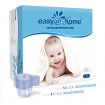 Easy@Home Ovulation Test Predictor Kit : Accurate Fertility Test for Women (Width of 5mm), Fertility Monitor Test Strips, 50 LH Strips with 50 Urine Cups