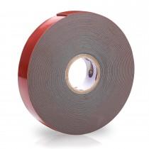 ATack Double-Sided Acrylic Mounting Tape Removable, Gray, 1-Inch x 450-Inch, Waterproof Indoor and Exterior Double Sides Brick Mounting Tape