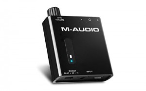 M-Audio Bass Traveler | Portable Powered Headphone Amplifier with Dual Outputs and 2-Level Boost
