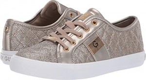 G by GUESS Backer2 Women's Lace-Up Sneakers Shoes (10, Gold)