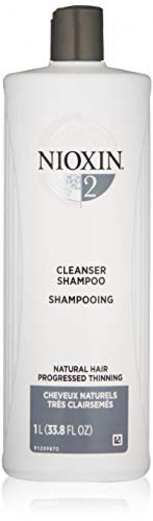 Nioxin Cleanser Shampoo System 2 for Fine Hair with Progressed Thinning, 33.8 Ounce