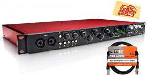 Focusrite Scarlett 18i20 USB Audio Interface Bundle with XLR Cable and Austin Bazaar Polishing Cloth
