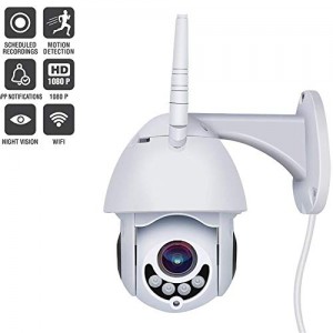 2019 Upgraded Full HD 1080P Security Surveillance Cameras Outdoor Waterproof Wireless PTZ Camera with Night Vision - IP WiFi Cam Surveillance Cam Audio Motion Activated