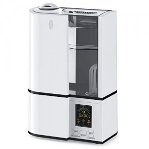 TaoTronics Cool Mist Humidifier, 4L Ultrasonic Humidifiers for Large Bedroom Home Baby, Quiet Operation, LED Display with Humidistat, Waterless Auto Shut-off (1.06 Gallon, US 110V)