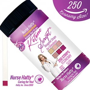 Nurse Hatty - Ketone Strips - Made-in-The-USA - Great for Ketogenic, Low Carb, Atkins & Paleo Diets (250ct. Long Strips)