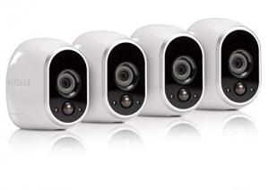Arlo - Wireless Home Security Camera System with Motion Detection | Night vision, Indoor/Outdoor, HD Video, Wall Mount | Cloud Storage Included | 4 camera kit (VMS3430)