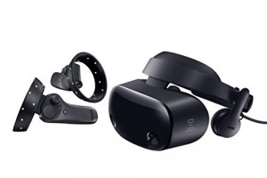 Samsung HMD Odyssey+ Windows Mixed Reality Headset with 2 Wireless Controllers 3.5" Black (XE800ZBA-HC1US)