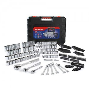 WORKPRO Socket Set, 230-piece Mechanics Tool Kit in Hard Case