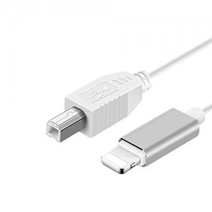 MeloAudio USB 2.0 Cable Type B to Midi Cable OTG Cable Compatible with iOS Devices to Midi Controller, Electronic Music Instrument, Midi Keyboard, Recording Audio Interface, USB Microphone，5FT