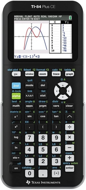 Texas Instruments TI-84 Plus CE Graphing Calculator, Black