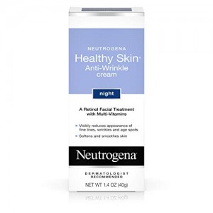 Neutrogena Healthy Skin Anti Wrinkle Retinol Cream with Vitamin E and Vitamin B5 - Night Moisturizer with Retinol, Vitamin E, Vitamin B5, Glycerin, 1.4 oz