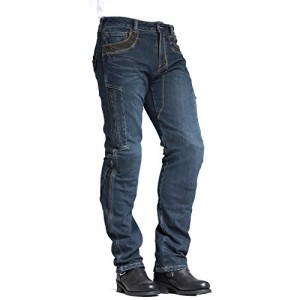 MAXLER JEAN Biker Jeans for men Motorcycle Motorbike riding Jeans 002 Blue 34
