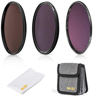 NiSi 72mm Circular Filter ND Filter Kit, Including ND8(3 Stops), ND64(6 Stops)+CPL, ND1000(10 Stops) and Filter Pouch