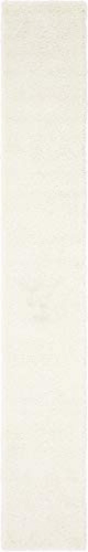 Unique Loom Solo Solid Shag Collection Modern Plush Snow White Runner Rug (2' 6 x 16' 5)
