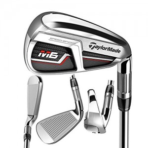 TaylorMade Golf M6 Iron Set, 5-PW, AW, SW, Right Hand, Regular Flex Shaft: KBS Max 85