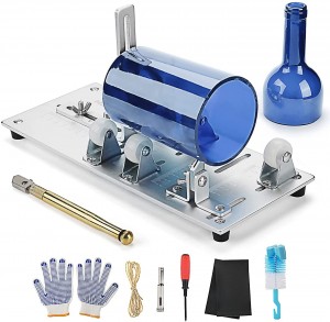 Glass Bottle Cutter, MadxfroG, Bottle Cutters to Make Glasses New Upgrade Glass Cutter for Bottles, with Adjustable Precise Scale Wine Bottle Cutter Kit (Thicken)