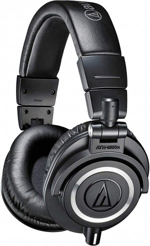 Audio-Technica ATH-M50X Professional Studio Monitor Headphones, Black, Professional Grade, Critically Acclaimed, with Detachable Cable 