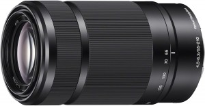 Sony E 55-210mm F4.5-6.3 Lens for Sony E-Mount Cameras (Black) 