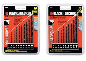 Black & Decker OEM 15557 10 piece drill driver bit set (2 Pack)
