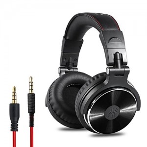 OneOdio Adapter-Free Closed Back Over-Ear DJ Stereo Monitor Headphones, Professional Studio Monitor & Mixing, Telescopic Arms with Scale, Newest 50mm Neodymium Drivers - Black