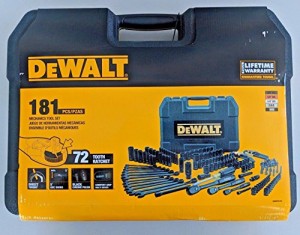 DEWALT DWMT81522 Mechanics Tool Set, Black Chrome Polish, 181 pieces