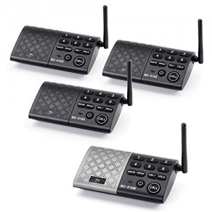 Portable Wireless Intercom System Real-time Two-Way Communication and Monitor 1000 feet Long Range DECT_6.0 Intercom System for Home and Office