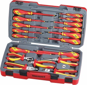 Teng Tools 18 Piece Pliers And Screwdriver 1000 Volt Tool Set - TV18N, Silver 