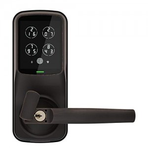 Lockly Bluetooth Keyless Fingerprint Smart Lock (PGD628F) | Advanced LED Touchscreen Panel | Discrete PIN Code Input | iOS Android | Auto Lock | Designed for Latch Door (VenetianBronze)