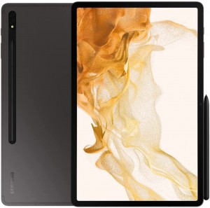 Samsung Galaxy Tab S8+ Plus w/Low Latency S-Pen (128GB, 8GB) 12.4’’ 120Hz AMOLED, Snapdragon 8 (4nm), All Day Battery, Android 12 Wi-Fi Tablet SM-X800 US Model (w/Fast 25W Charging Cube, Graphite) 