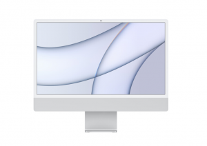Apple 24" iMac with M1 Chip (Mid 2021, Silver)