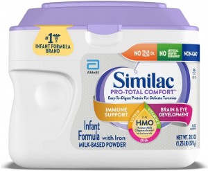 Similac Pro-Total Comfort Infant Baby Easy to Digest Formula Powder, with Iron, with 2’-FL HMO for Immune Support, Non-GMO, Gentle, 20.1-oz Tub
